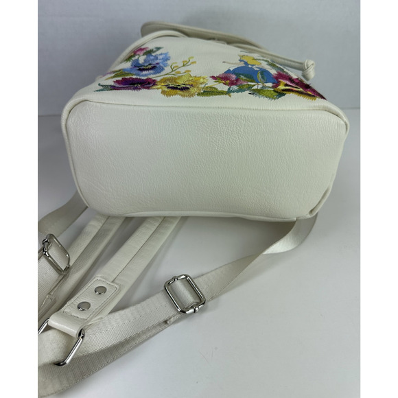 *Flawed* Loungefly Disney Alice in Wonderland Embroidered Floral Mini Backpack - Picture 14 of 16